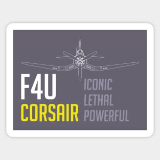 F4U Corsair: Iconic-Lethal-Powerful Sticker